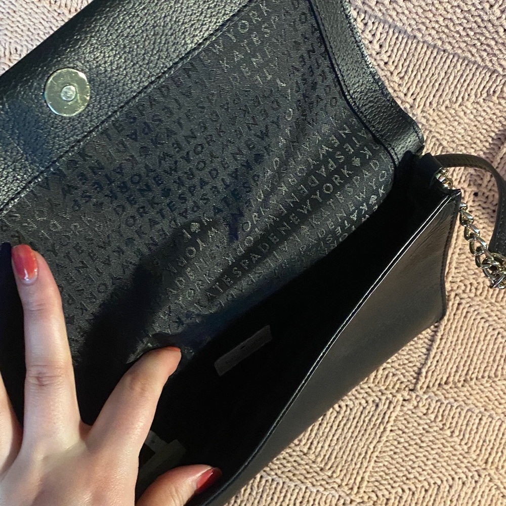 Kate Spade Black Crossbody Bag with White Bow - Picture 11 of 11